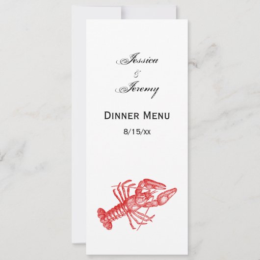 Invitation Dessin original Red Lobster #1 (Devant)