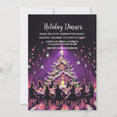 Invitation Dessin Pastel Fête de Vacances Violet (Devant)