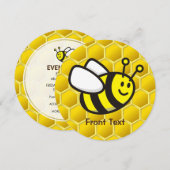 Invitation Dessin sur les abeilles (Devant / Derrière)