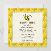 Invitation Dessin sur les abeilles (Dos)