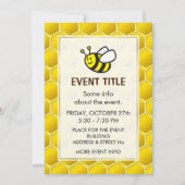 Invitation Dessin sur les abeilles (Dos)