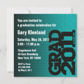 Invitation Dessin sur l'invitation du Parti de la graduation (Dos)