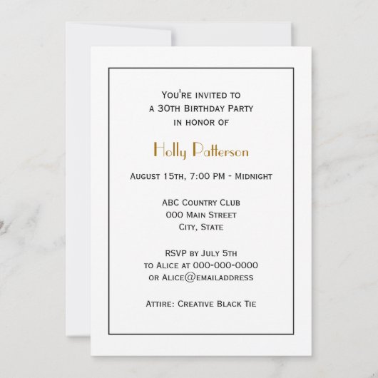 Invitation Dessin vintage Manate (Dos)