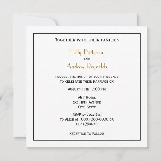 Invitation Dessin vintage Manate (Dos)