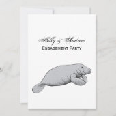 Invitation Dessin vintage Manate (Devant)