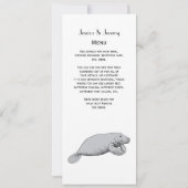 Invitation Dessin vintage Manate (Dos)