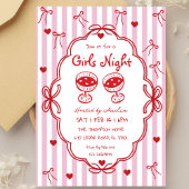 Invitation dessinée à la main pour une soirée entr