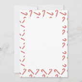 Invitation Dessins de cannes de bonbon en rouge vert blanc In (Devant)