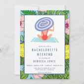 Invitation Destination Bachelorette Beach Week-end Voyage (Devant)