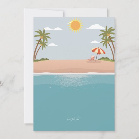 Invitation Destination Beach (Dos)