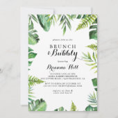 Invitation Destination Brunch et Fête des mariées Bubbly (Devant)