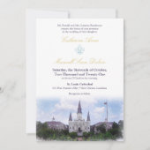 Invitation Destination de l'aquarelle :Nouvelle-Orléans (Devant)