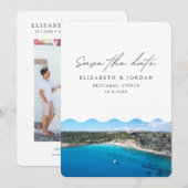 Invitation Destination de mariage à Protaras Chypre Enregistr (Devant / Derrière)