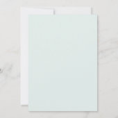 Invitation Destination de mariage avec palmiers sur une plage (Dos)