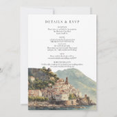Invitation Destination de mariage italien Amalfi Tout compris (Dos)