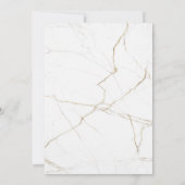 Invitation Destination de mariage Mexique Or Cœur mobile (Dos)