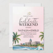 Invitation Destination de week-end insulaire pour enterrement (Devant)