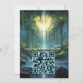 Invitation Destination des chutes d'eau Paysages de notre mon (Dos)