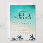 Invitation Destination Été Sur Le Mariage Sandy Palm Beach (Devant)