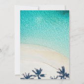 Invitation Destination Été Sur Le Mariage Sandy Palm Beach (Dos)