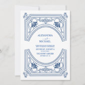 Invitation Destination Grèce Mariage Santorin (Devant)