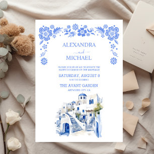 Invitation Destination Grèce Mariage Santorin