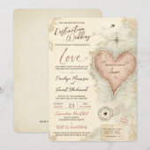 Invitation Destination : Mariage Amour (Devant / Derrière)