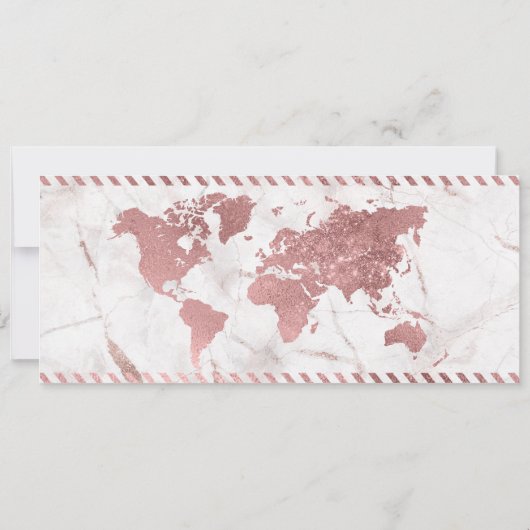 Invitation Destination Mariage Gold Boarding Pass QR Code Inv (Dos)