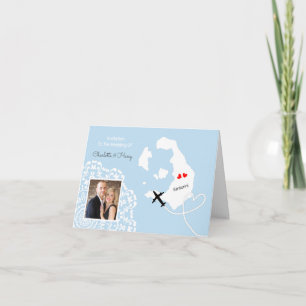 Invitation Destination Mariage grecque Santorin