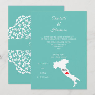 Invitation Destination Mariage Italie Europe
