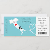 Invitation Destination Mariage Italie Europe (Devant)