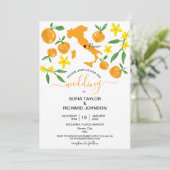 Invitation Destination mariage Italie Orange (Debout devant)