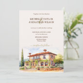 Invitation Destination Mariage Italie Toscane Florence (Debout devant)