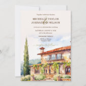Invitation Destination Mariage Italie Toscane Florence (Devant)