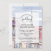 Invitation Destination Mariage moderne Paris Tour Eiffel Invi (Devant)