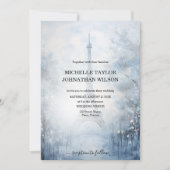 Invitation Destination Mariage Paris Tour Eiffel Hiver (Devant)