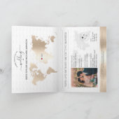 Invitation Destination Mariage Passport Gold Crest Italie (Intérieur)