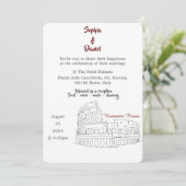 Invitation Destination mariage - Rome, Italie (Debout devant)