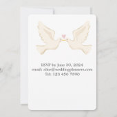 Invitation Destination mariage - Rome, Italie (Dos)