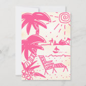 Invitation Destination Mariage Sunny Tropical (Dos)
