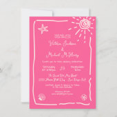 Invitation Destination Mariage Sunny Tropical (Devant)