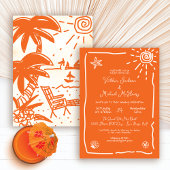 Invitation Destination Mariage Sunny Tropical