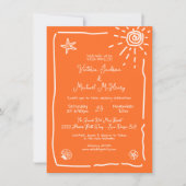 Invitation Destination Mariage Sunny Tropical (Devant)