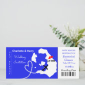 Invitation Destination Mariage tropical Santorin (Debout devant)