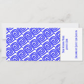 Invitation Destination Mariage tropical Santorin (Dos)