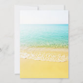 Invitation Destination moderne Plage d'été Mariage (Dos)