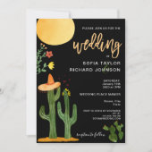 Invitation Destination moderne unique Mexico Style Botanique (Devant)