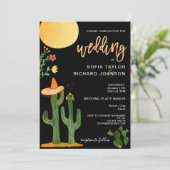 Invitation Destination moderne unique Mexico Style Botanique (Debout devant)
