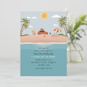 Invitation Destination Plage (Debout devant)