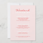 Invitation Destination Plage Bachelorette (Dos)